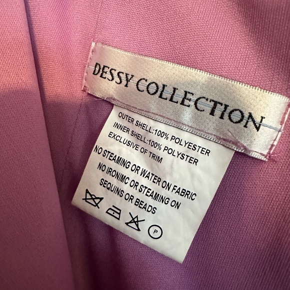 Dessy Collection Pink Strapless Dress - Picture 2 of 4